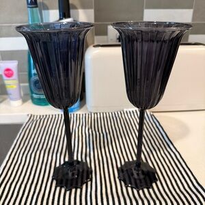 Target Halloween black wine/ champagne glasses 
Never used!